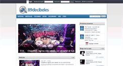 Desktop Screenshot of 89decibeles.com