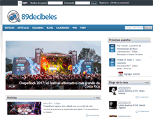 Tablet Screenshot of 89decibeles.com